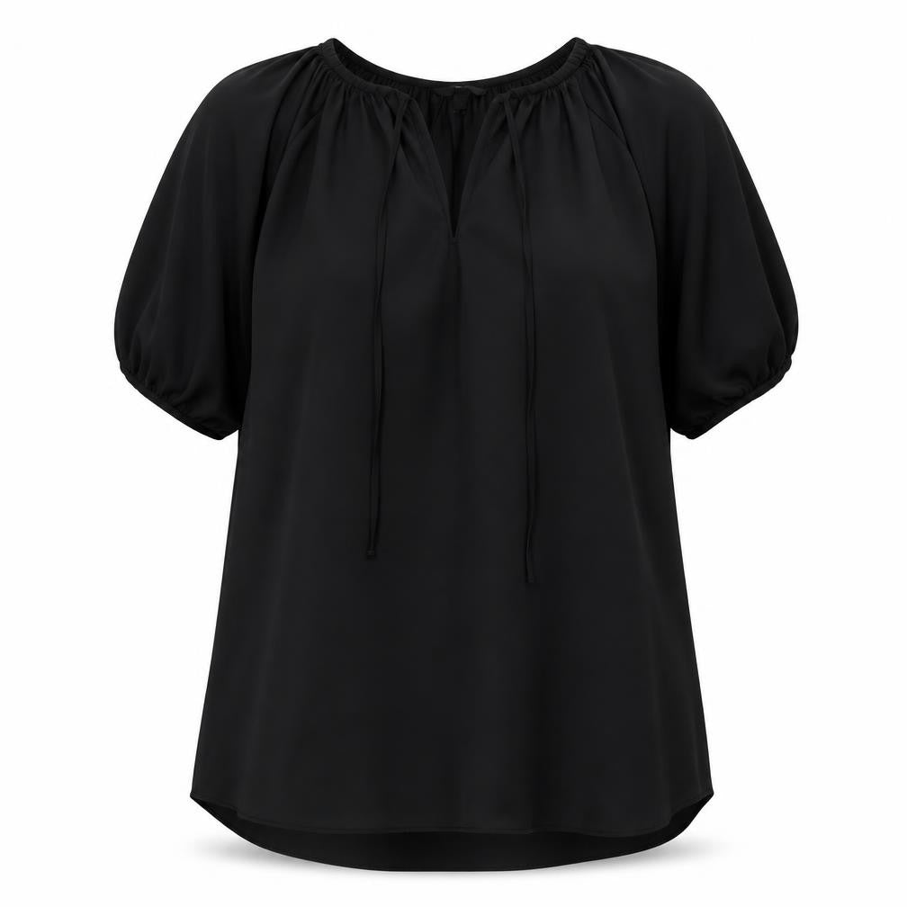 H&M Women's Black XL Shift Dress, Casual, Short Sleeve