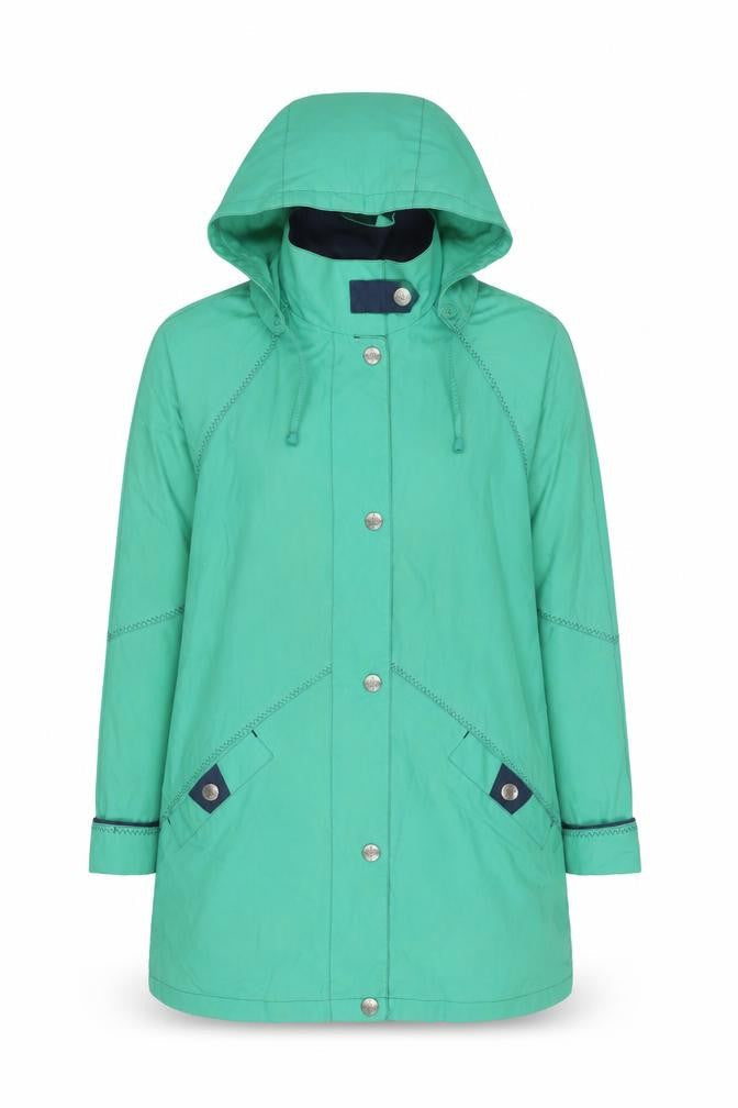 Womens UK Size S Telemac Green Rain Coat
