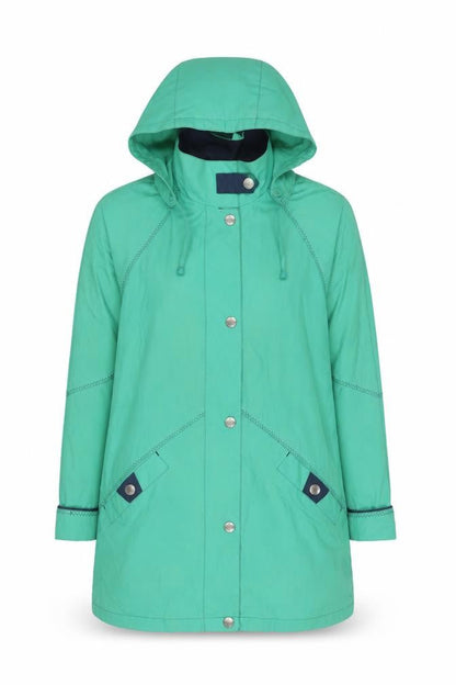 Womens UK Size S Telemac Green Rain Coat