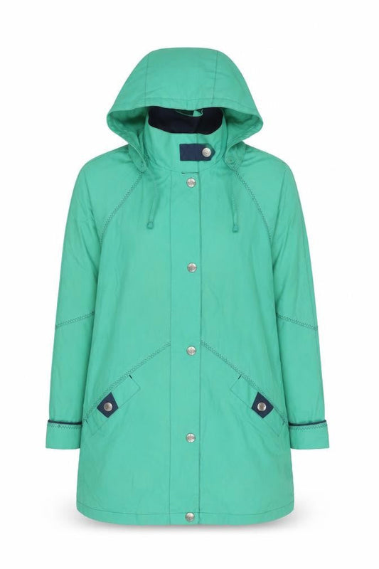 Womens UK Size S Telemac Green Rain Coat