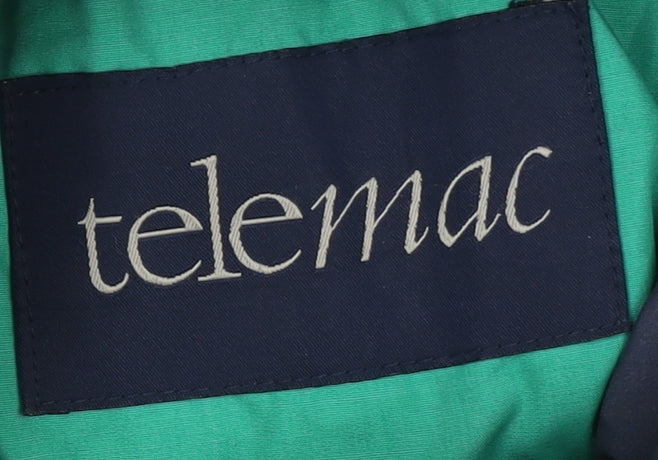 Womens UK Size S Telemac Green Rain Coat