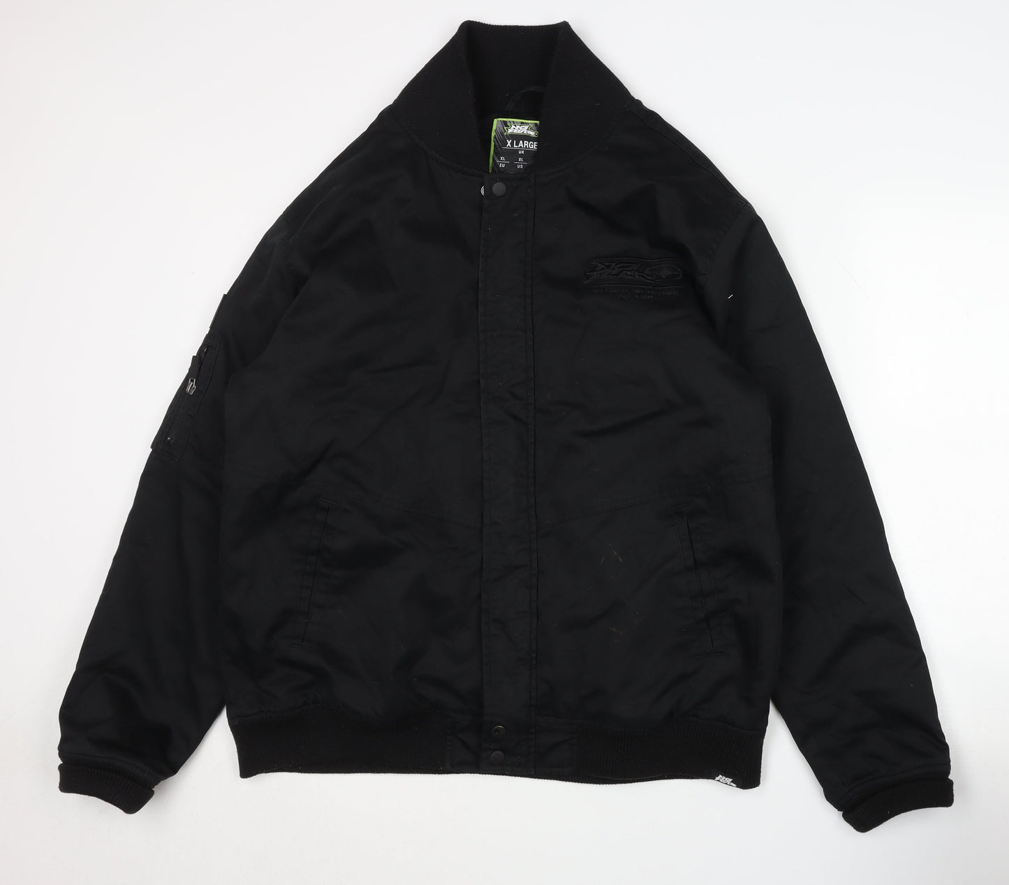 Mens UK Size XL No Fear Black Bomber Jacket