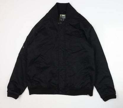Mens UK Size XL No Fear Black Bomber Jacket