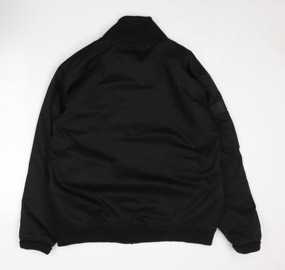 Mens UK Size XL No Fear Black Bomber Jacket