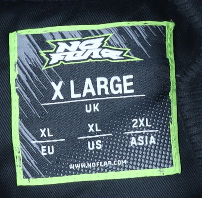 Mens UK Size XL No Fear Black Bomber Jacket