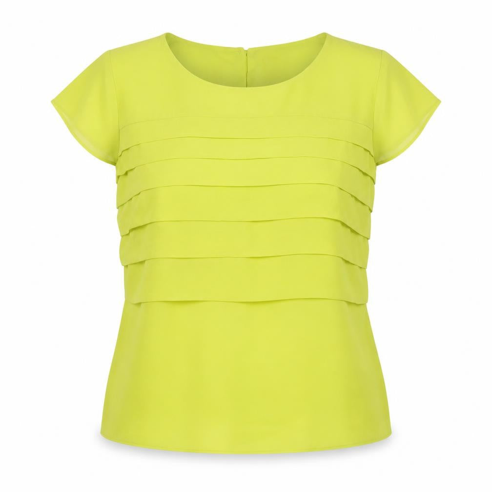 Womens UK Size 16 Marks and Spencer Yellow Basic Blouse
