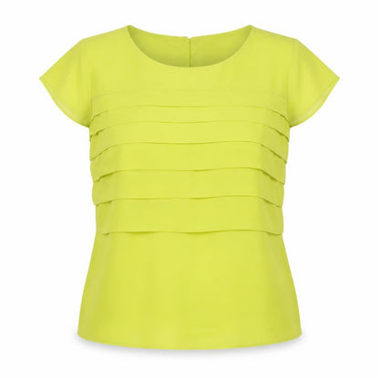 Womens UK Size 16 Marks and Spencer Yellow Basic Blouse