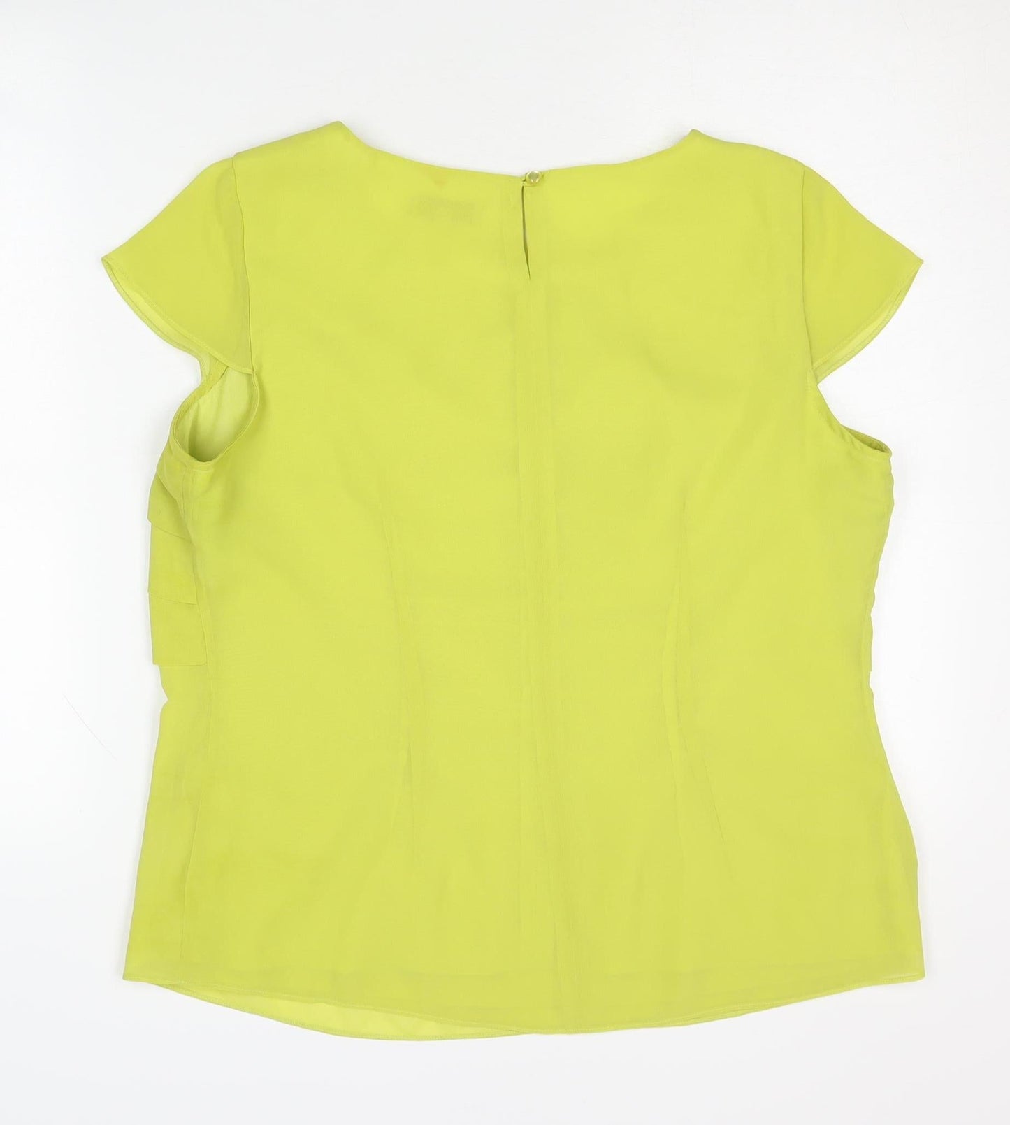 Womens UK Size 16 Marks and Spencer Yellow Basic Blouse
