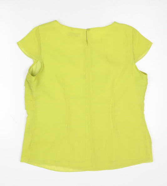 Womens UK Size 16 Marks and Spencer Yellow Basic Blouse