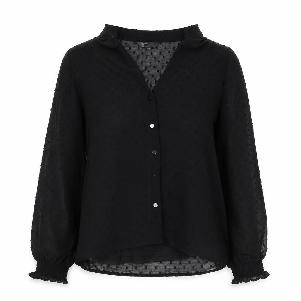 Womens UK Size 8 friends like these Black Basic Blouse
