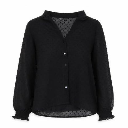 Womens UK Size 8 friends like these Black Basic Blouse