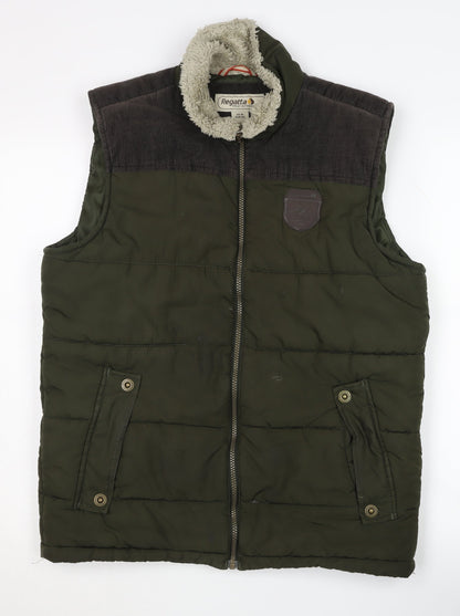 Mens UK Size M Regatta Green Puffer Jacket