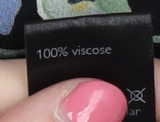 John Lewis Women's Black Floral Top Size 12