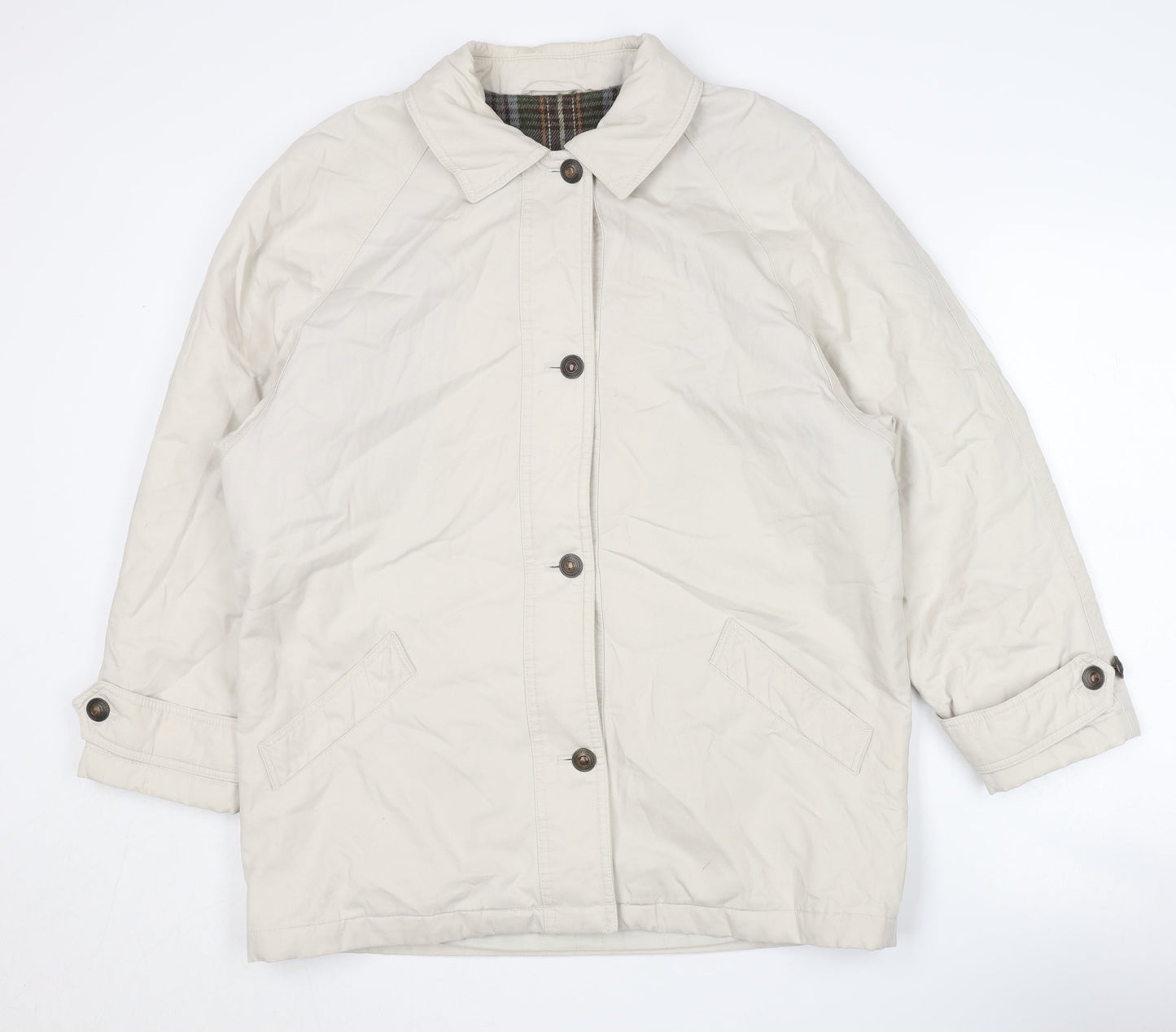 Womens UK Size 12 St Michael Beige Basic Jacket