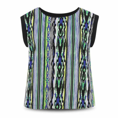 Womens UK Size 12 Linea Multicoloured Basic Blouse
