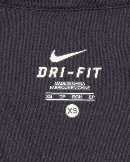 Nike Women's XS Black Running Pullover with Reflective Zip