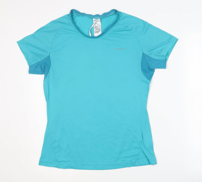 Decathlon Women's Blue Athletic T-Shirt Size L