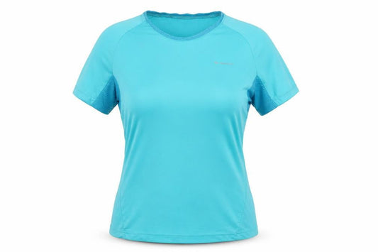 Womens UK Size 12 DECATHLON Blue Gym & Training T-Shirt