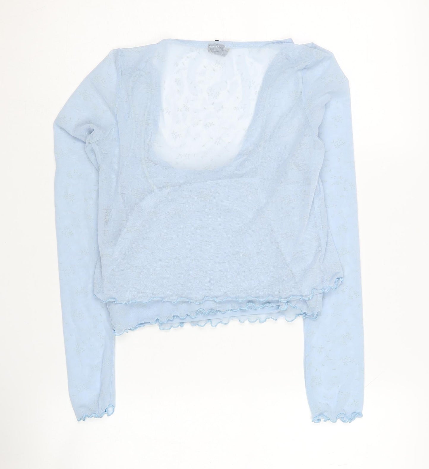 UK Size S Urban Outfitters Blue Wrap Blouse