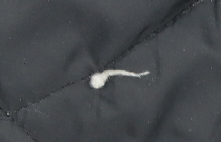 Womens UK Size XL Pull & Bear Black Quilted Coat