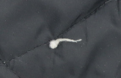 Womens UK Size XL Pull & Bear Black Quilted Coat
