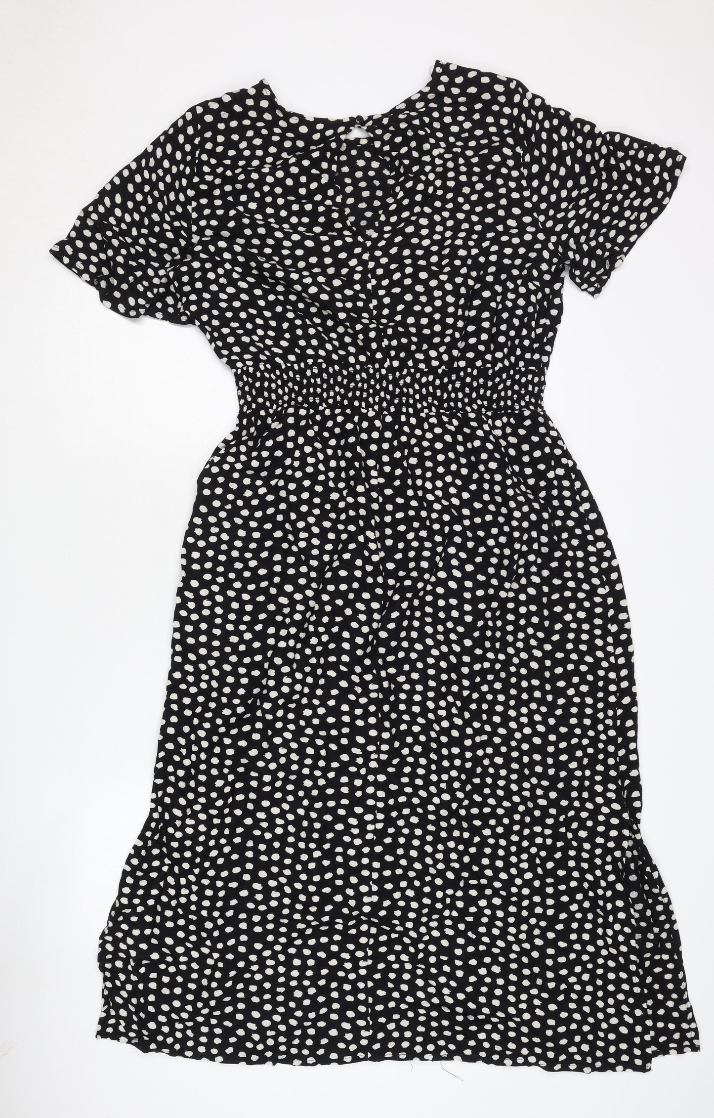 Dorothy Perkins Women's Black A-Line Midi Dress Size 10