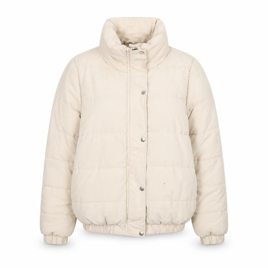 Womens UK Size 8 Boohoo Beige Puffer Jacket