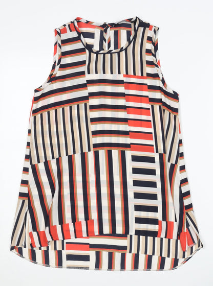 Womens UK Size 8 Dorothy Perkins Multicoloured Basic Blouse