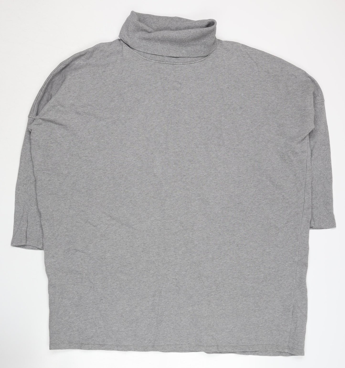 Jack Wills Women’s Grey Roll Neck Jumper Size 14