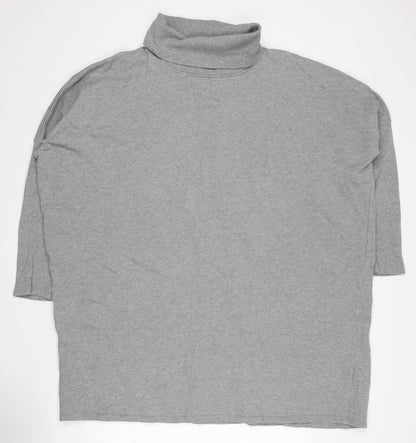 Jack Wills Women’s Grey Roll Neck Jumper Size 14