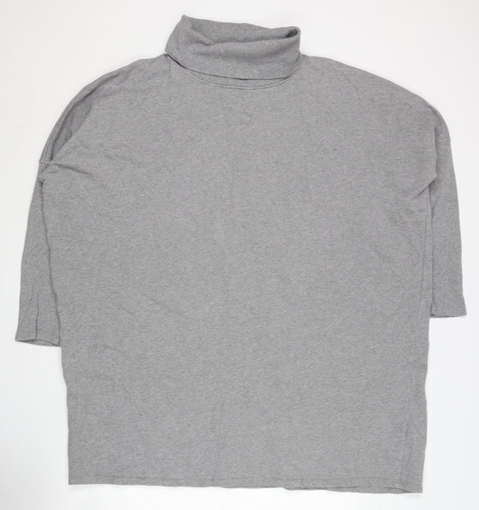 Jack Wills Women’s Grey Roll Neck Jumper Size 14