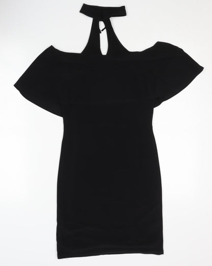 River Island Women's Black Halter Dress Size 8
