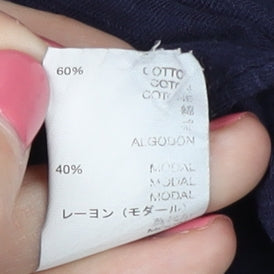 Gap Women's Blue 3/4 Sleeve T-Shirt Cotton Blend M