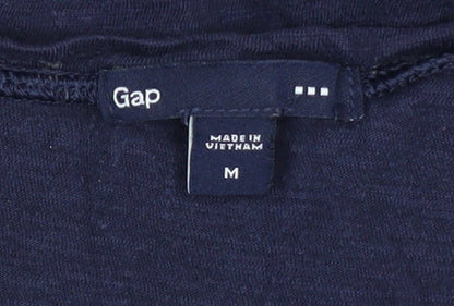 Gap Women's Blue 3/4 Sleeve T-Shirt Cotton Blend M