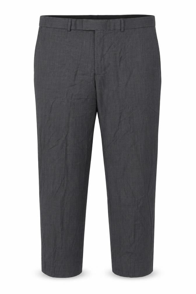 Mens UK Size 38R Jaeger Regular Fit Dress Pants Grey Trousers