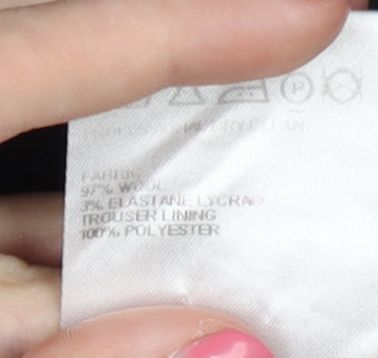 Marks and Spencer Men's Black Pinstripe Trousers 34 Waist