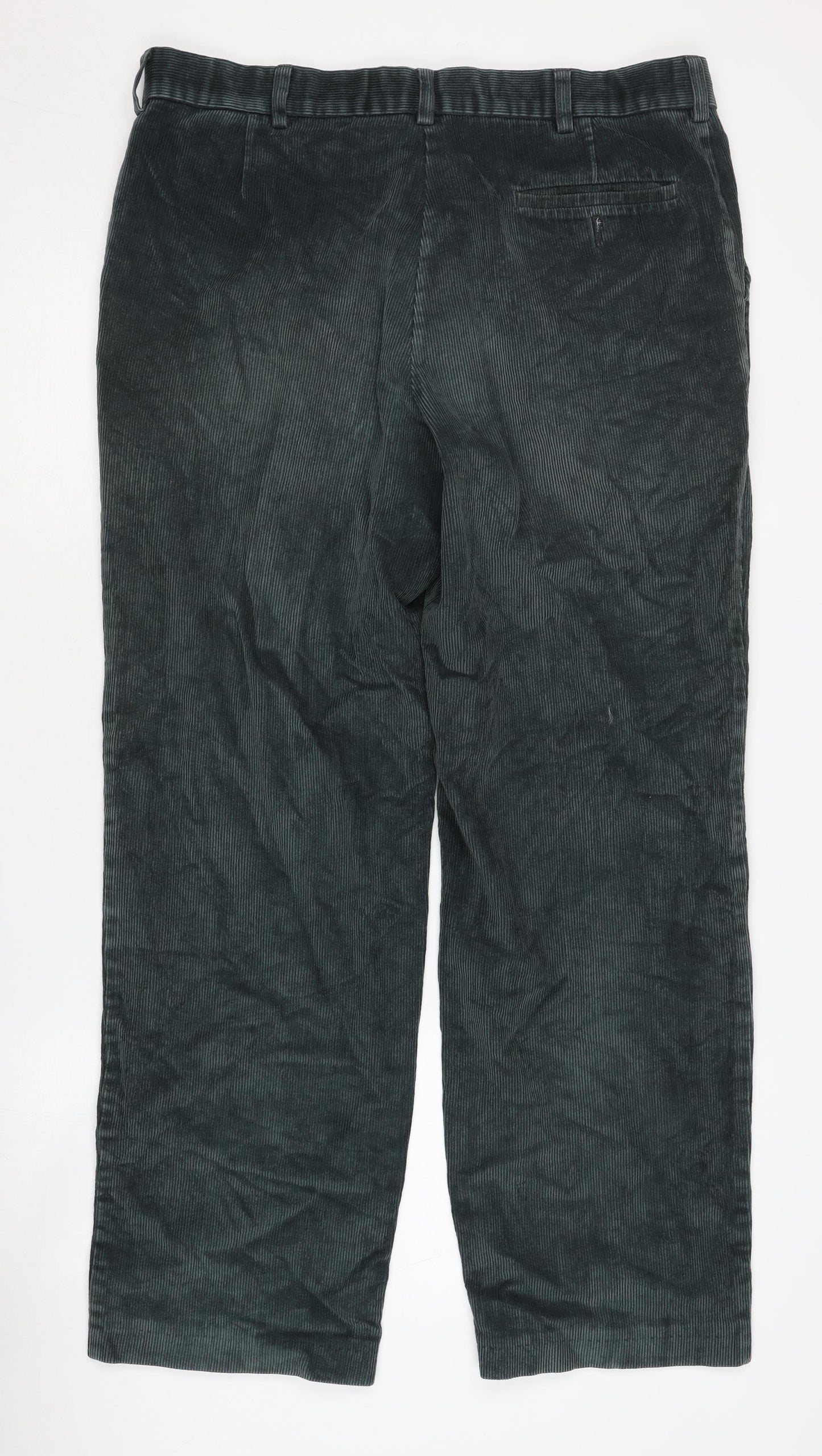 Marks & Spencer Men’s Black Corduroy Trousers 38 in