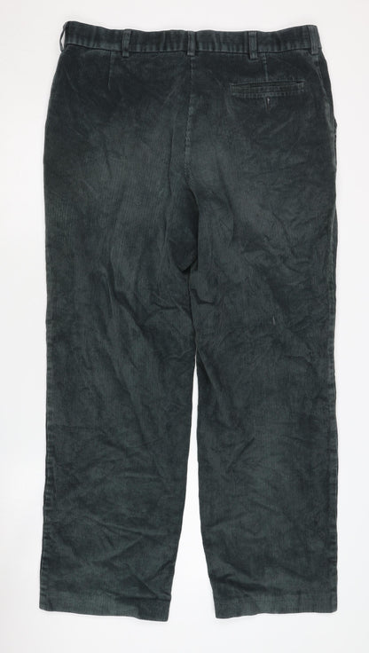 Marks & Spencer Men’s Black Corduroy Trousers 38 in