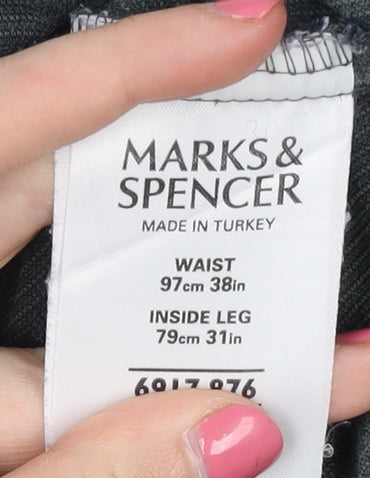 Marks & Spencer Men’s Black Corduroy Trousers 38 in