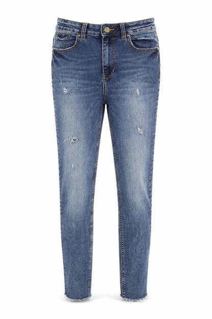 Womens UK Size 10 Zara Slim Fit Skinny Blue Jeans