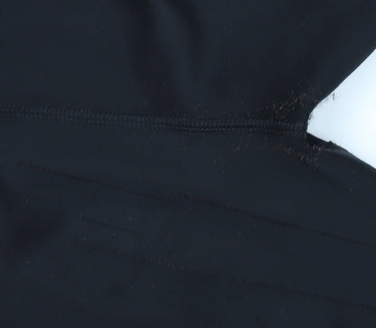 Adidas Women's Black & Blue Slim Fit Leggings Size 12