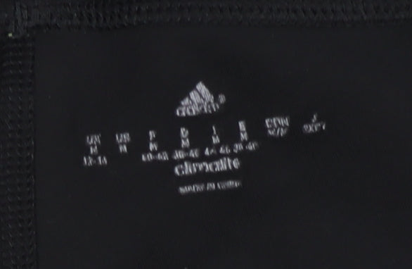 Adidas Women's Black & Blue Slim Fit Leggings Size 12