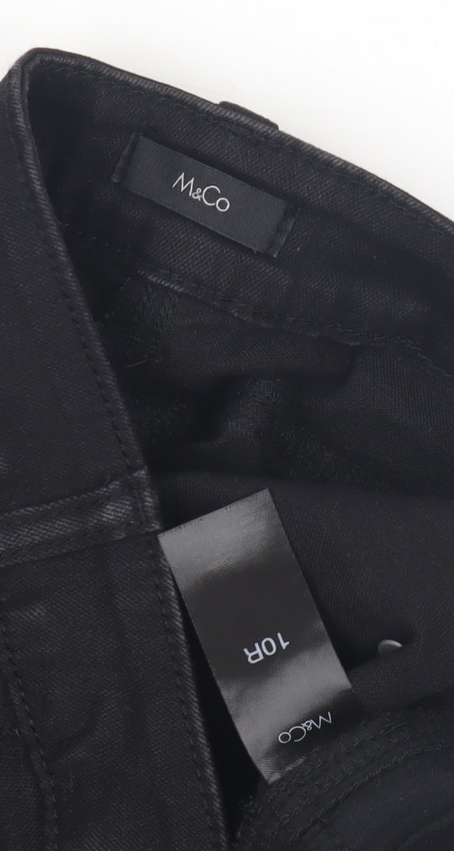 M&Co Women's Black Skinny Jeans Size 10