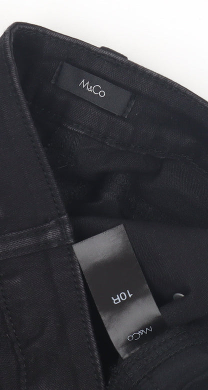 M&Co Women's Black Skinny Jeans Size 10