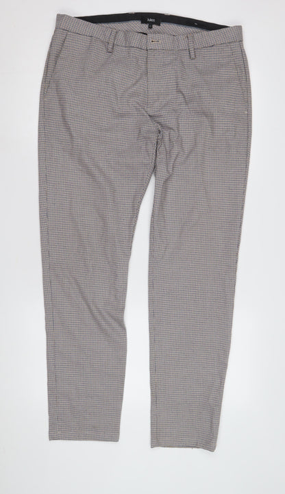 Jules Men's Multicoloured Slim Check Trousers