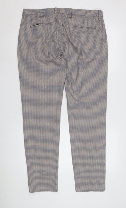 Jules Men's Multicoloured Slim Check Trousers