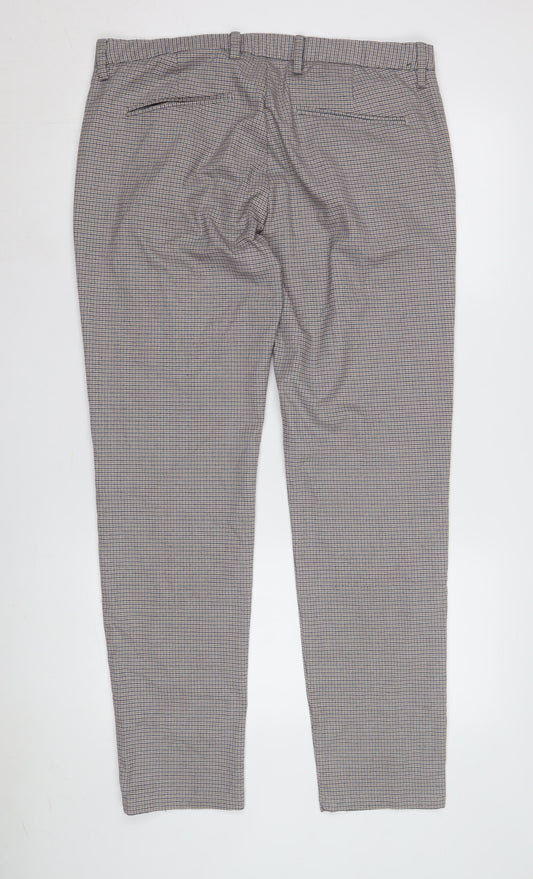 Jules Men's Multicoloured Slim Check Trousers