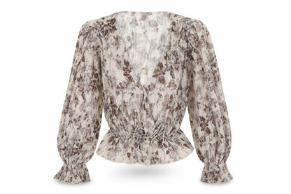 MNG Women's Multicoloured Floral Blouse UK 10