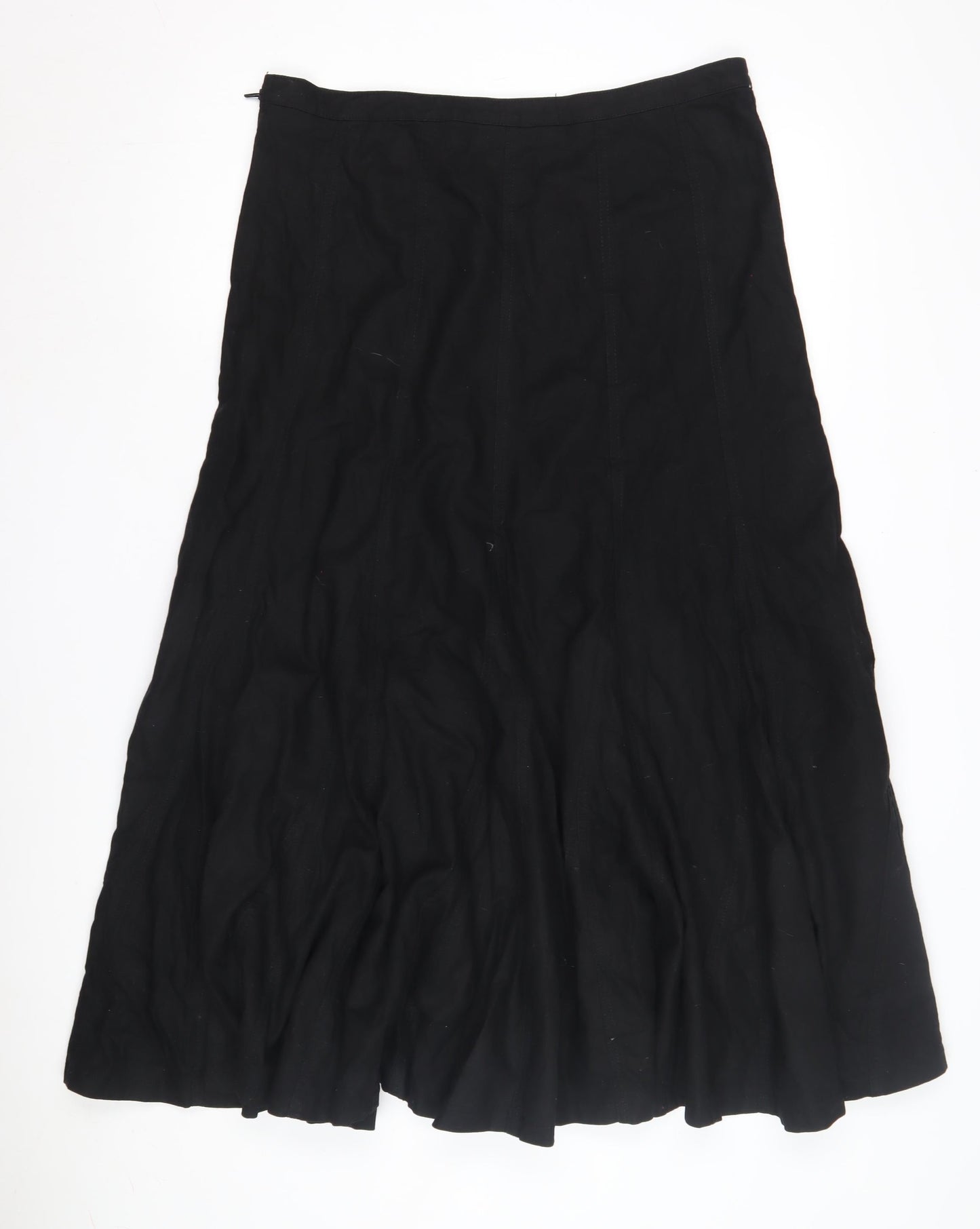 BHS Women's Black Cotton Skirt Size 12