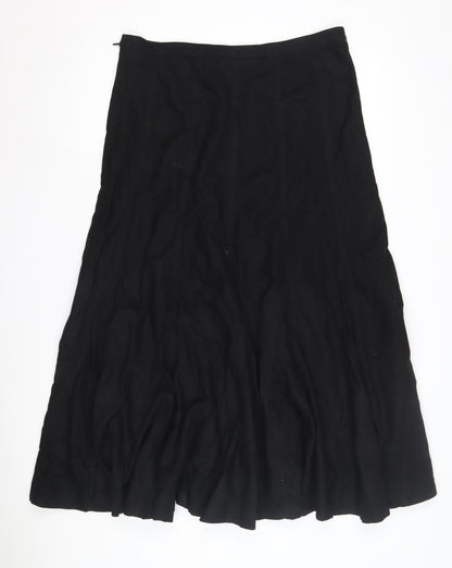 BHS Women's Black Cotton Skirt Size 12